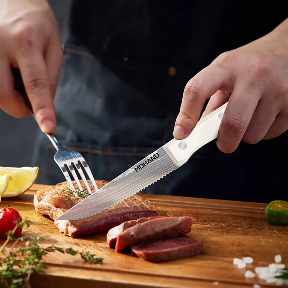ZENG Stainless Steel Kitchen Knife Set With ABS Handle