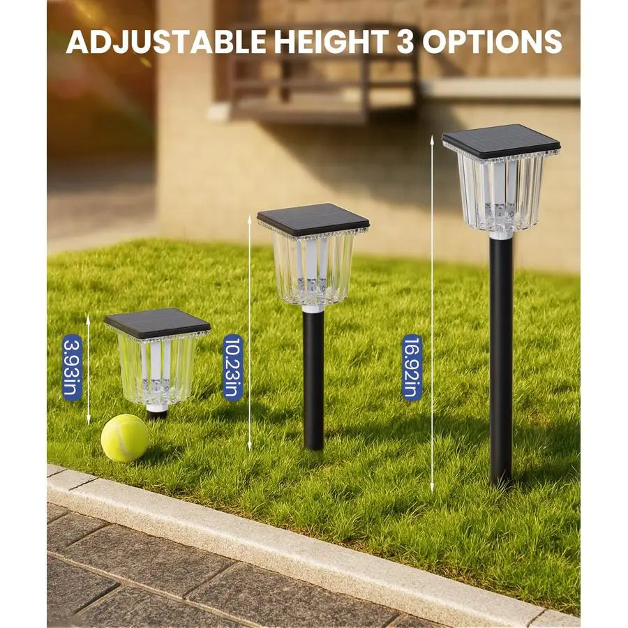 Solar Pathway Lights Outdoor 8 Pack IP65 Waterproof