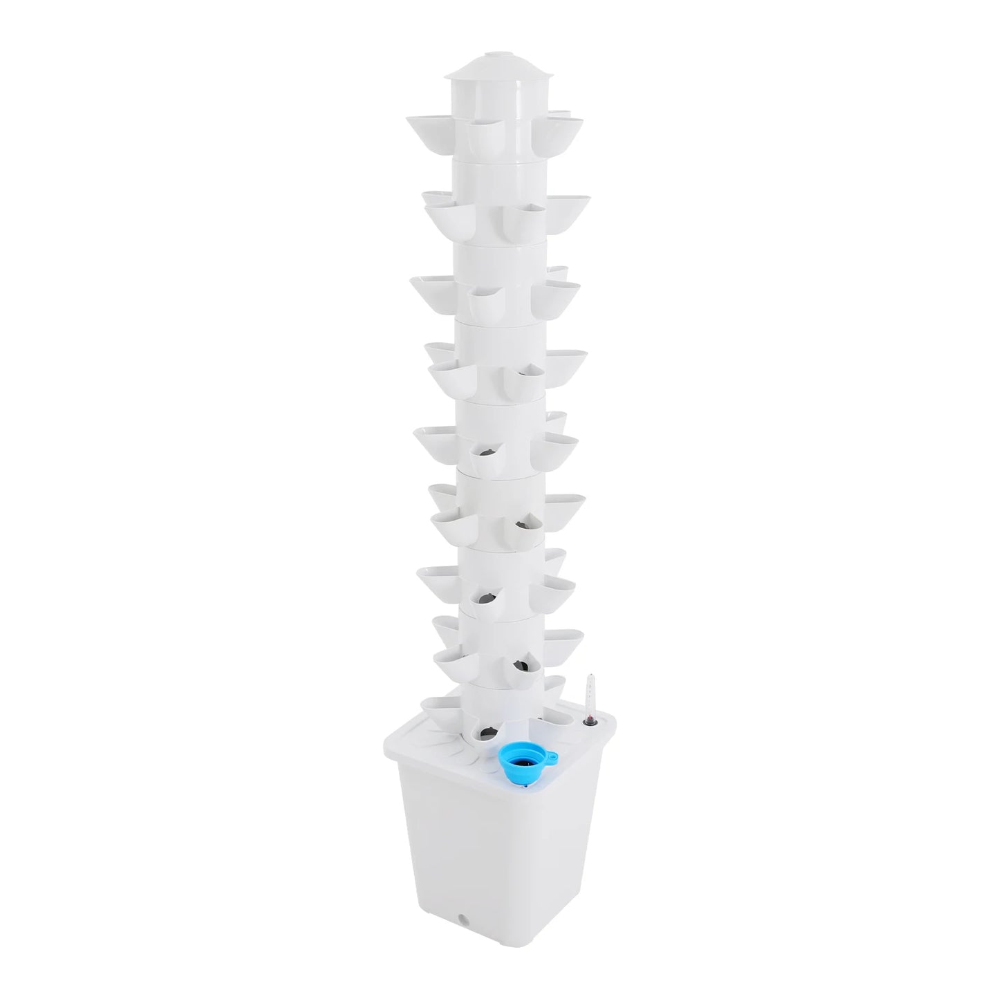 45 Holes Hydroponic Garden Vertical Tower for Balcony Greenhouse