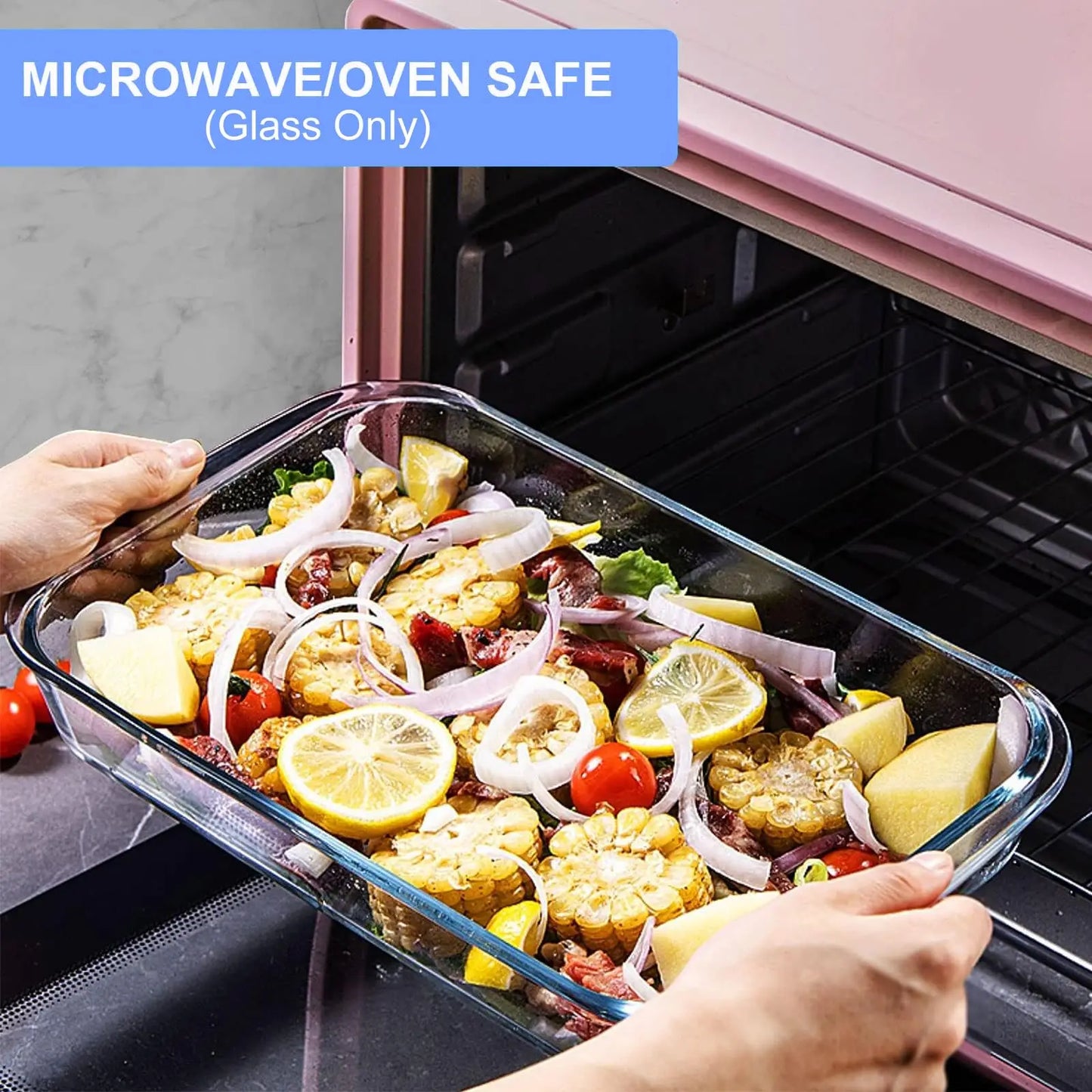 Glass Baking Dish Set With Lids