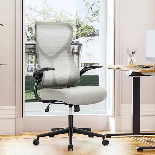 JHK Mesh Lumbar Support Ergonomic Office Chair With Armrests