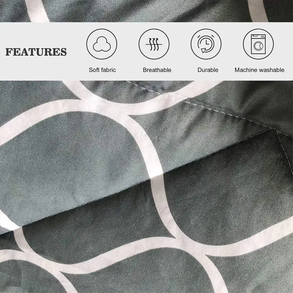 Geometric Polyester Bedding Comforter Set 2-Piece For Bedroom