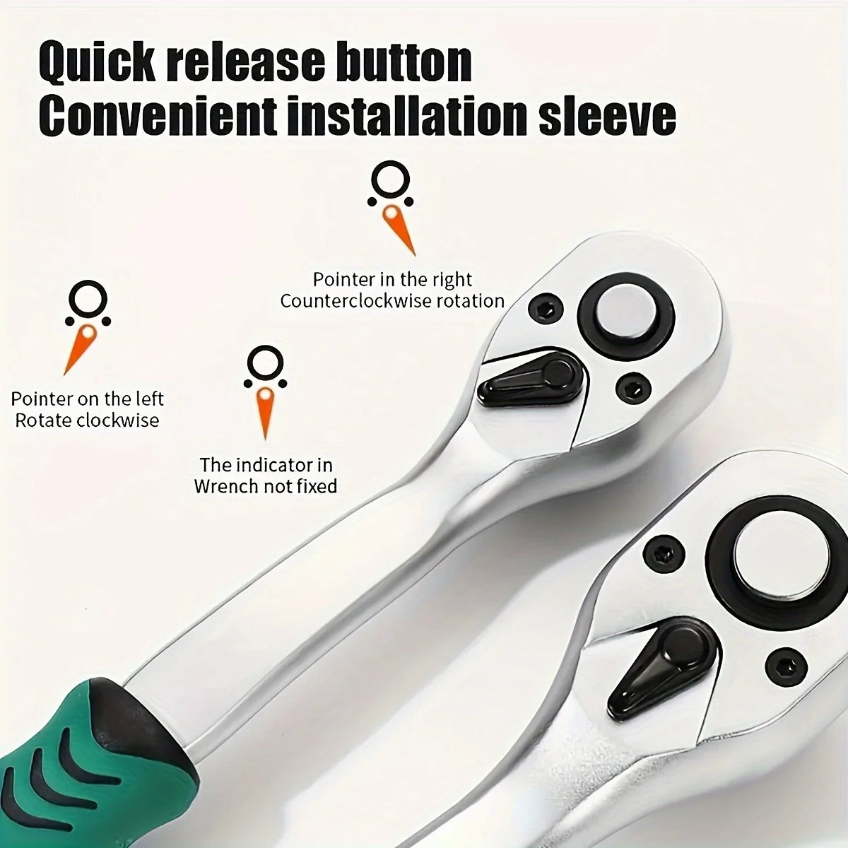 NIUXIANGDIY Ratchet Wrench Socket Set With S2 CR-V Sockets