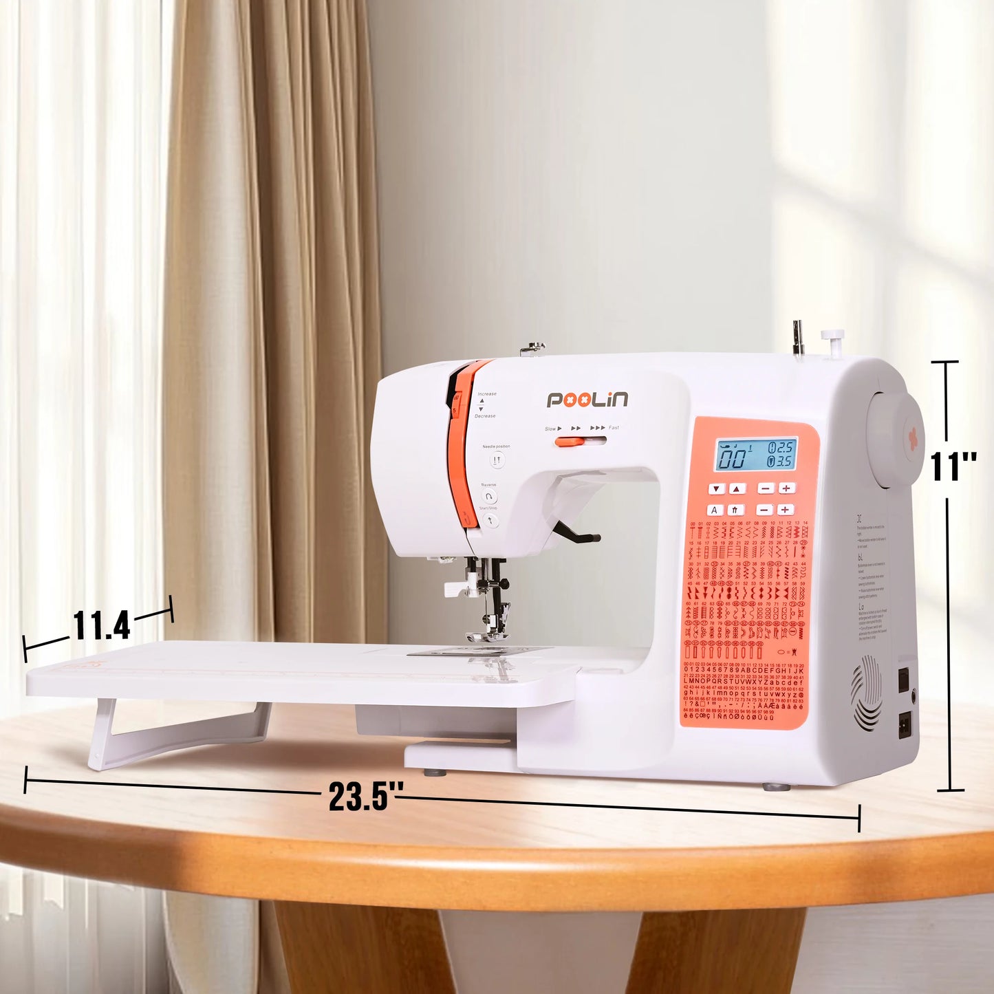 Poolin EOC02 Computerized Sewing Machine Heavy Duty With Handle