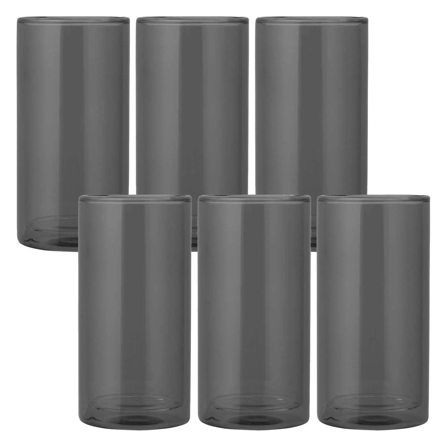Double Wall Glass Set Insulated Drinking Glasses For Iced Beverages