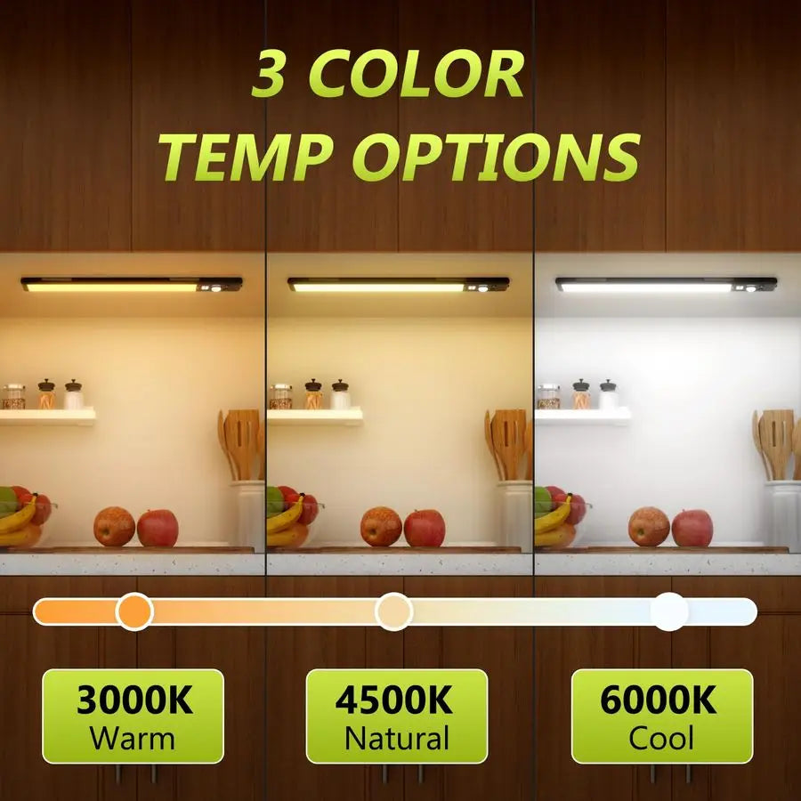 XMSJ Under Cabinet Lights With Digital Display And Motion Sensor