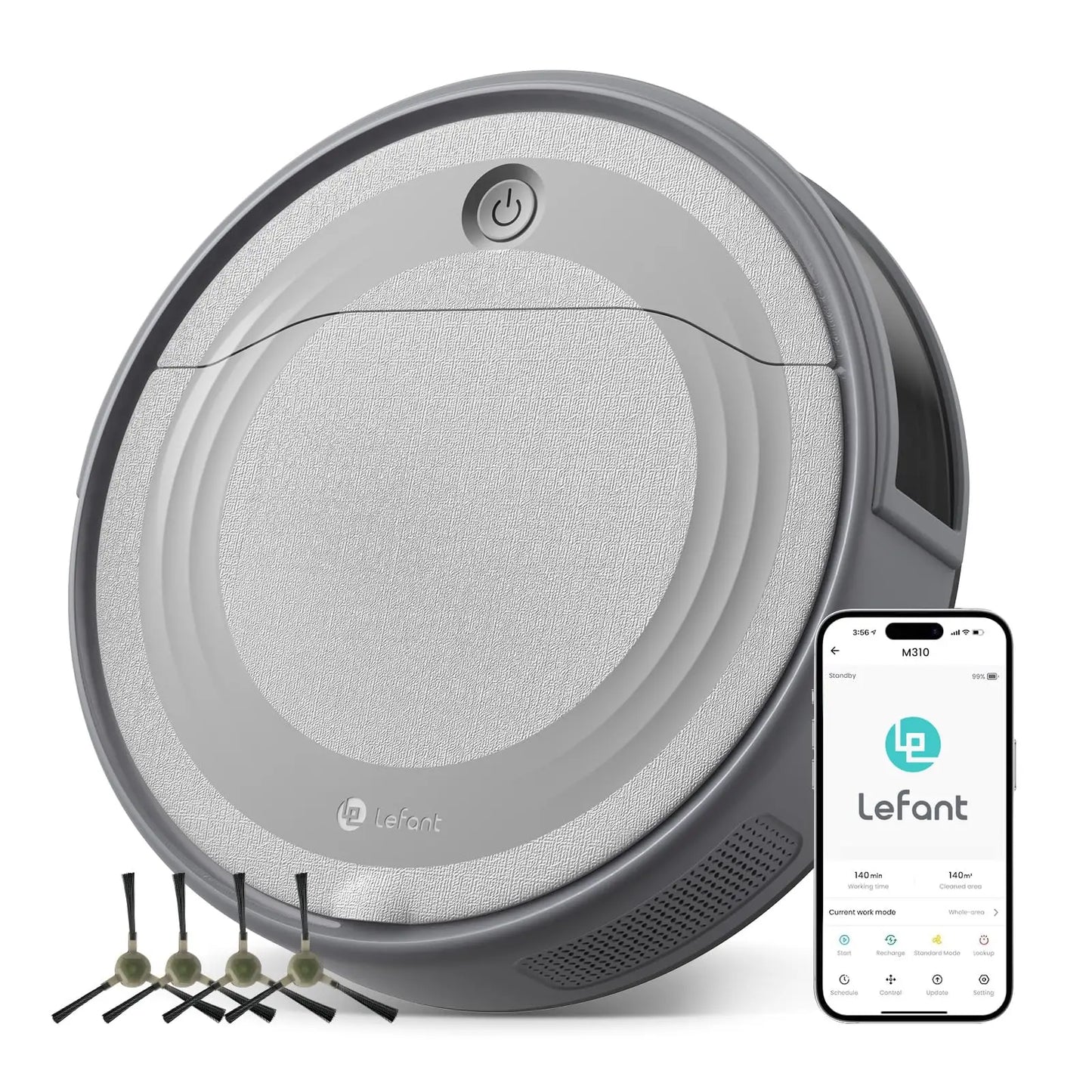 Lefant M310 Robot Vacuum Cleaner With 4500Pa Suction And WiFi