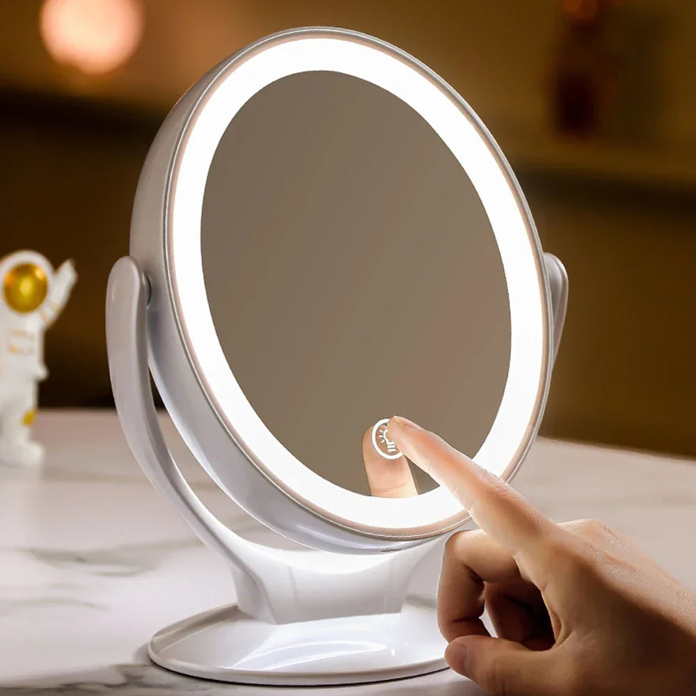 Makeup Mirror With Light Double Sided 1x 7x Magnification