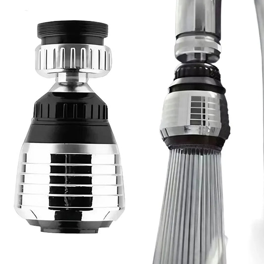 JJYY 360 Degree Swivel Splashproof Faucet Sprinkler Turbo Shower Water Saving