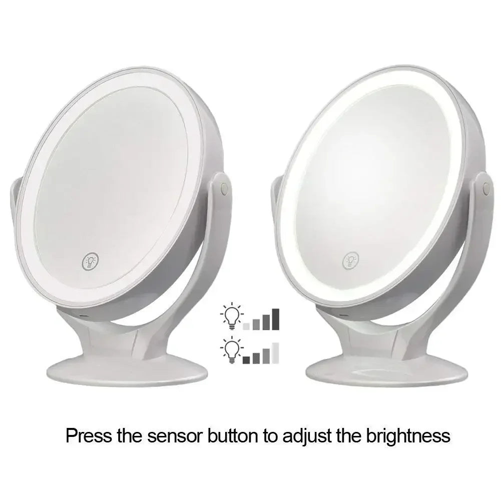 Makeup Mirror With Light Double Sided 1x 7x Magnification