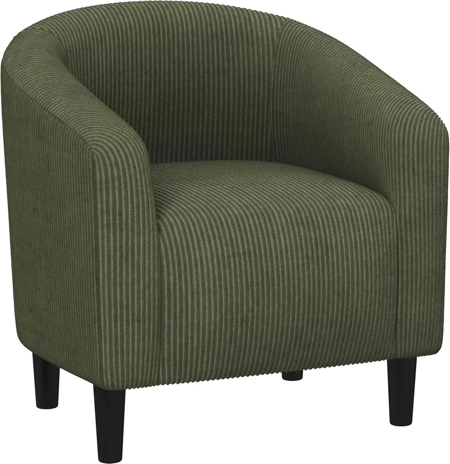 Boucle Barrel Chair With Sherpa Padding