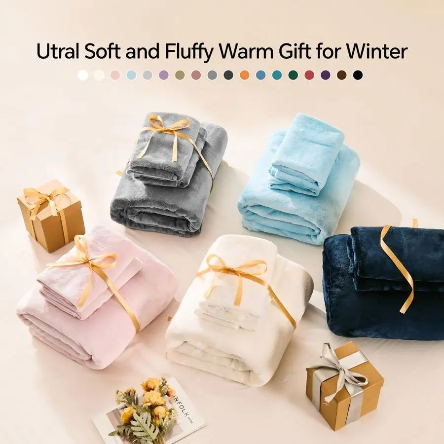 Fleece Sheet Set 4 Piece Super Soft Warm Plush Bedding