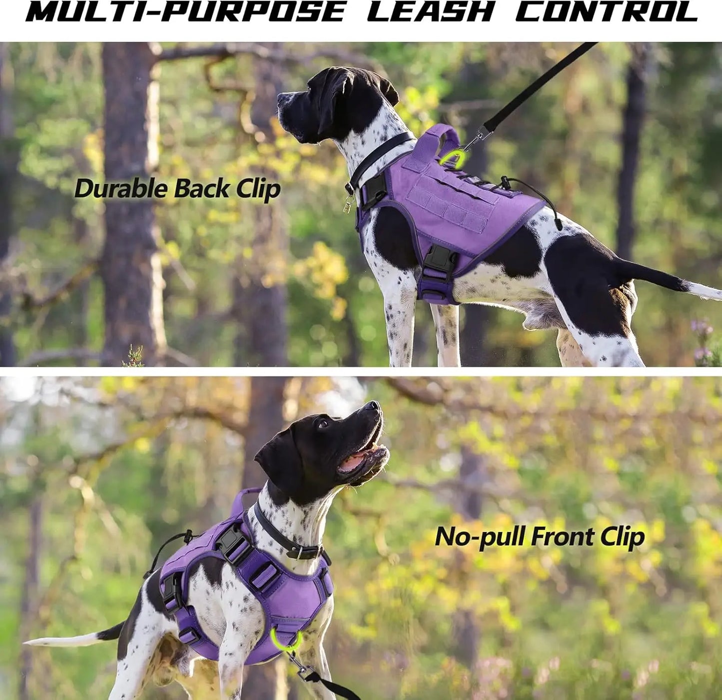Tactical Dog Harness For Large Dogs With Handle No Pull