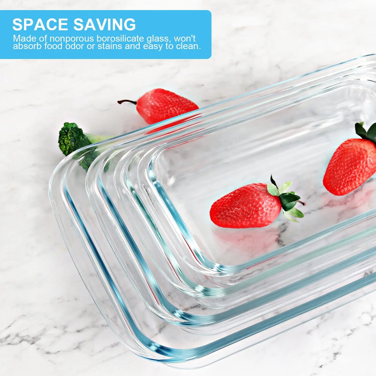 Glass Baking Dish Set With Lids