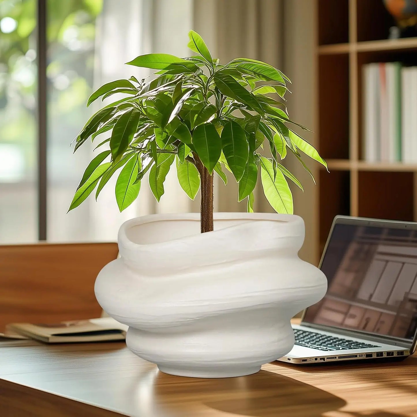 Ceramic Plant Pot With Drainage Hole for Indoor Outdoor
