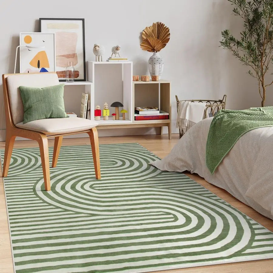 Soft Faux Wool Kids Rug for Bedroom and Living Room