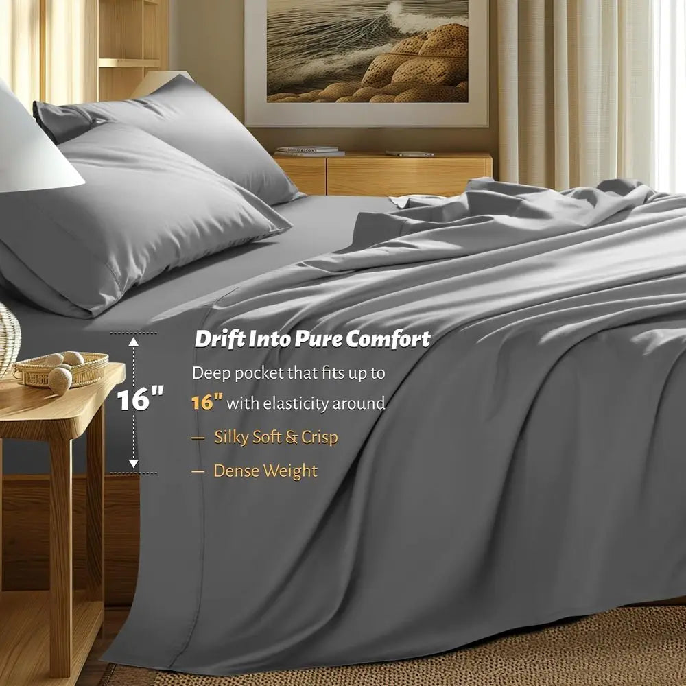 Egyptian Cotton Sheets Set 1000 Thread Count Luxury Bedding