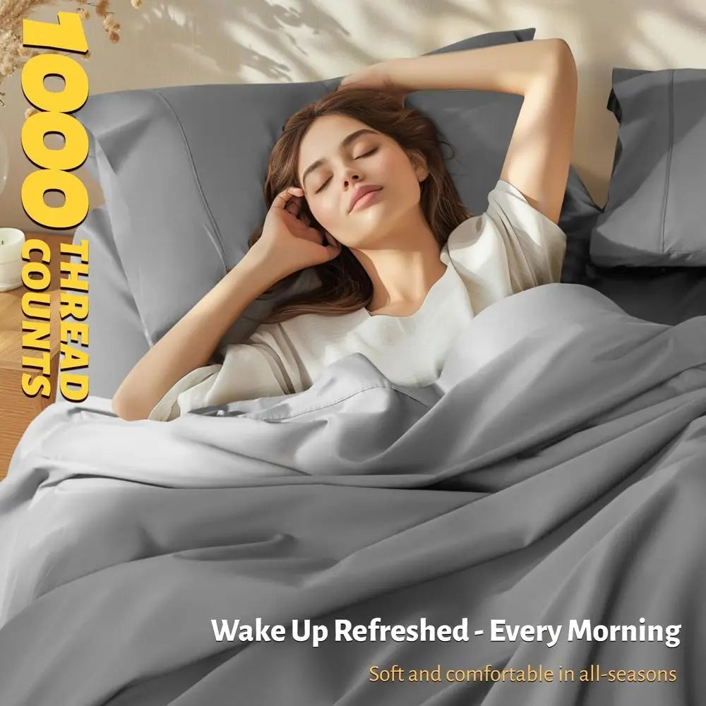 Egyptian Cotton Sheets Set 1000 Thread Count Luxury Bedding