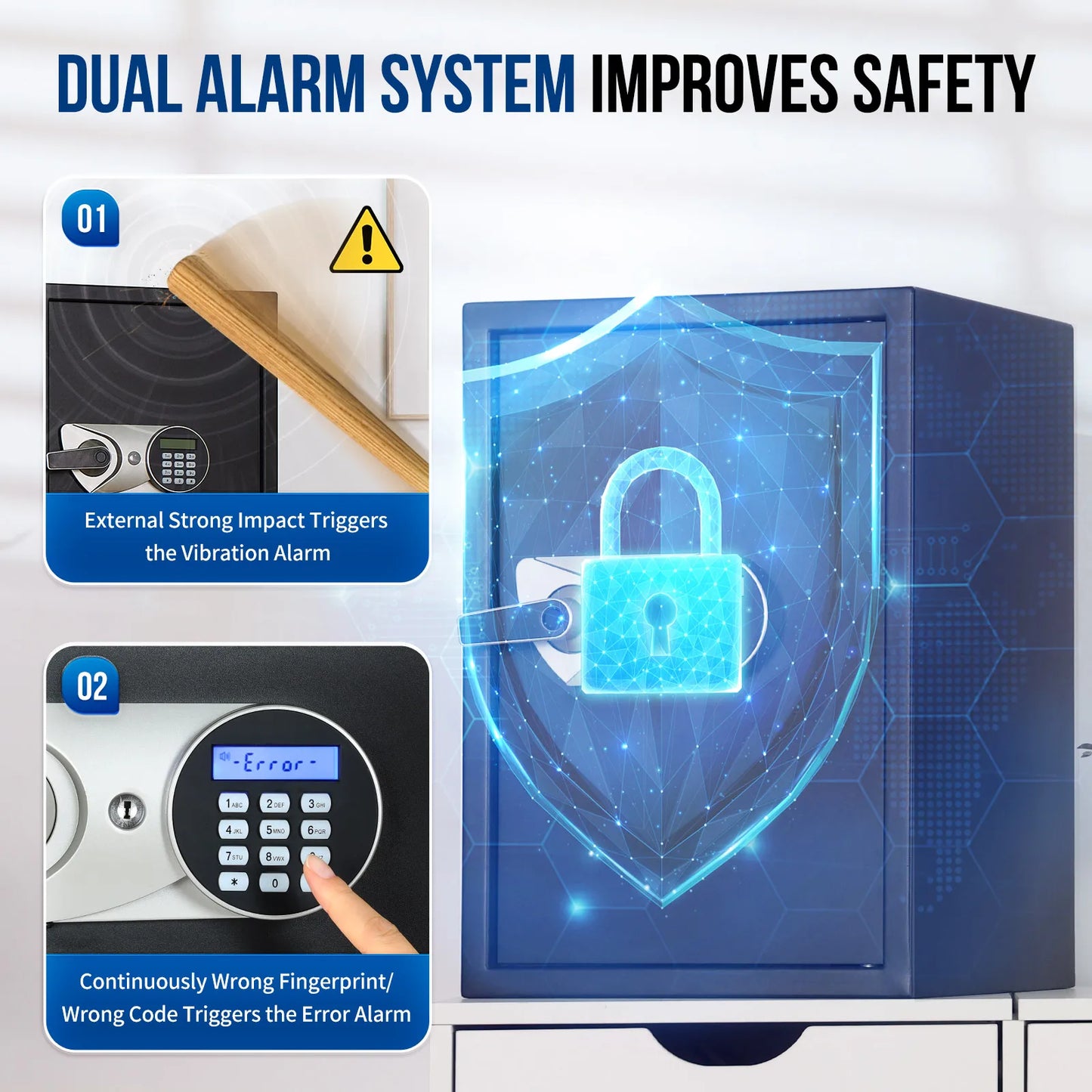 Blacksmith Fireproof Biometric Safe With Digital Keypad