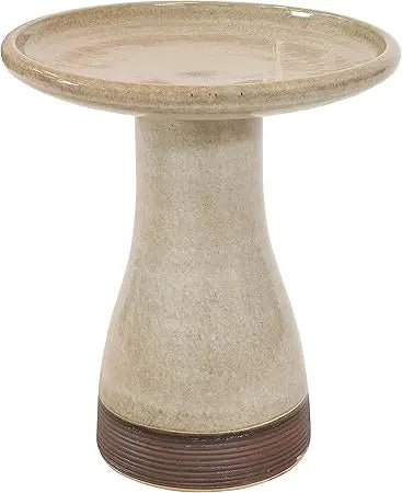 Sunnydaze Ceramic Bird Bath Outdoor Hand Painted