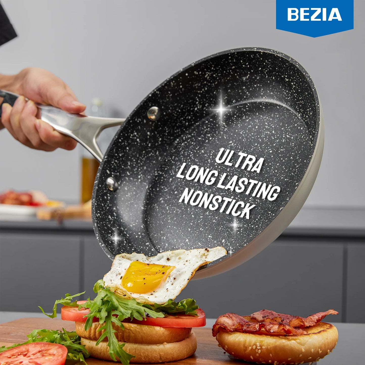 Bezia Induction Cookware Nonstick Set