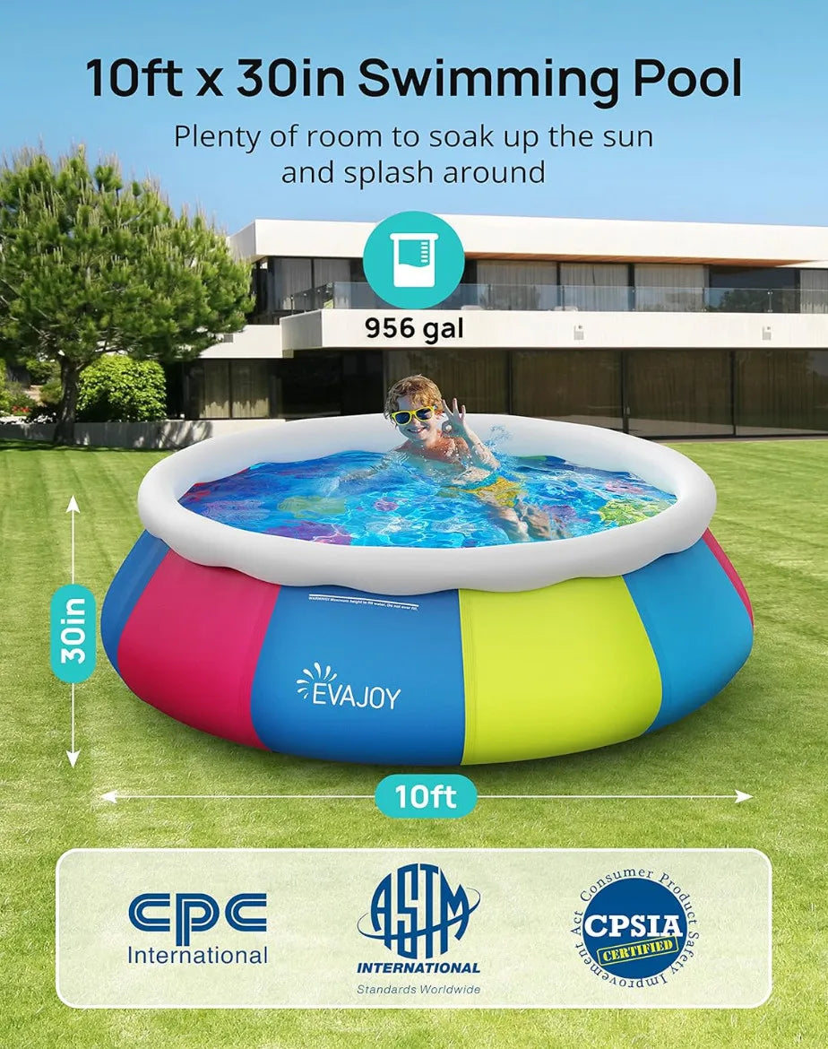 Inflatable Above Ground Pool With Cover