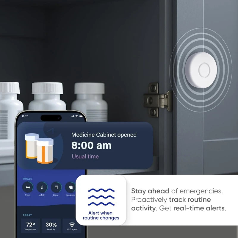 Medical Alert System With Fall Detection And WiFi Monitoring