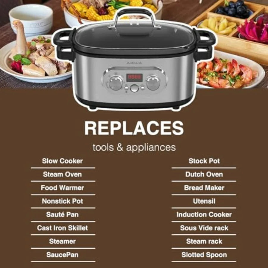 Iosn 10 In 1 Programmable Slow Cooker With Timer Presets