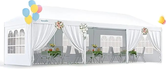 NONECN Waterproof Outdoor Gazebo Canopy Tent Removable Sidewalls