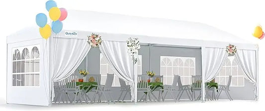 NONECN Waterproof Outdoor Gazebo Canopy Tent Removable Sidewalls