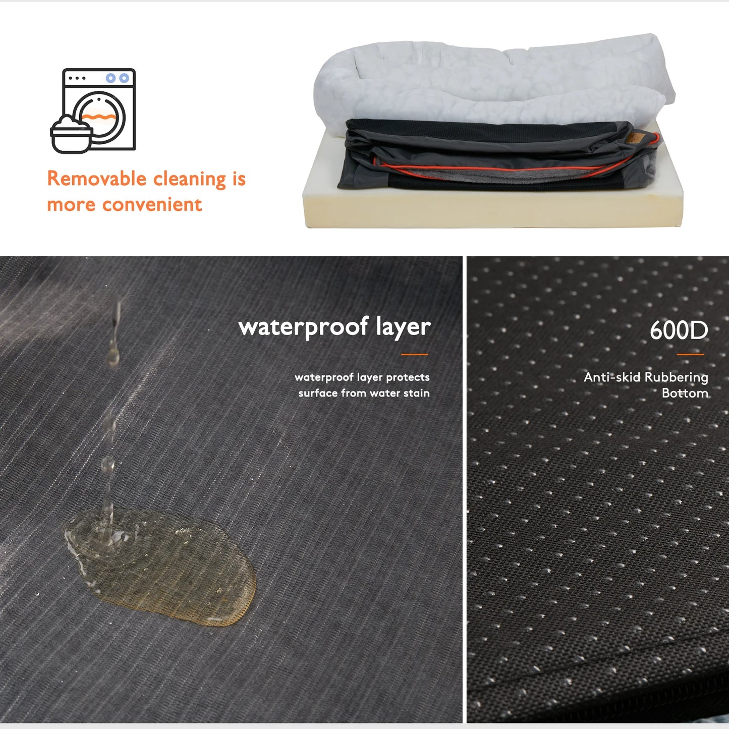 BINGOPAW Orthopedic Memory Foam Dog Bed