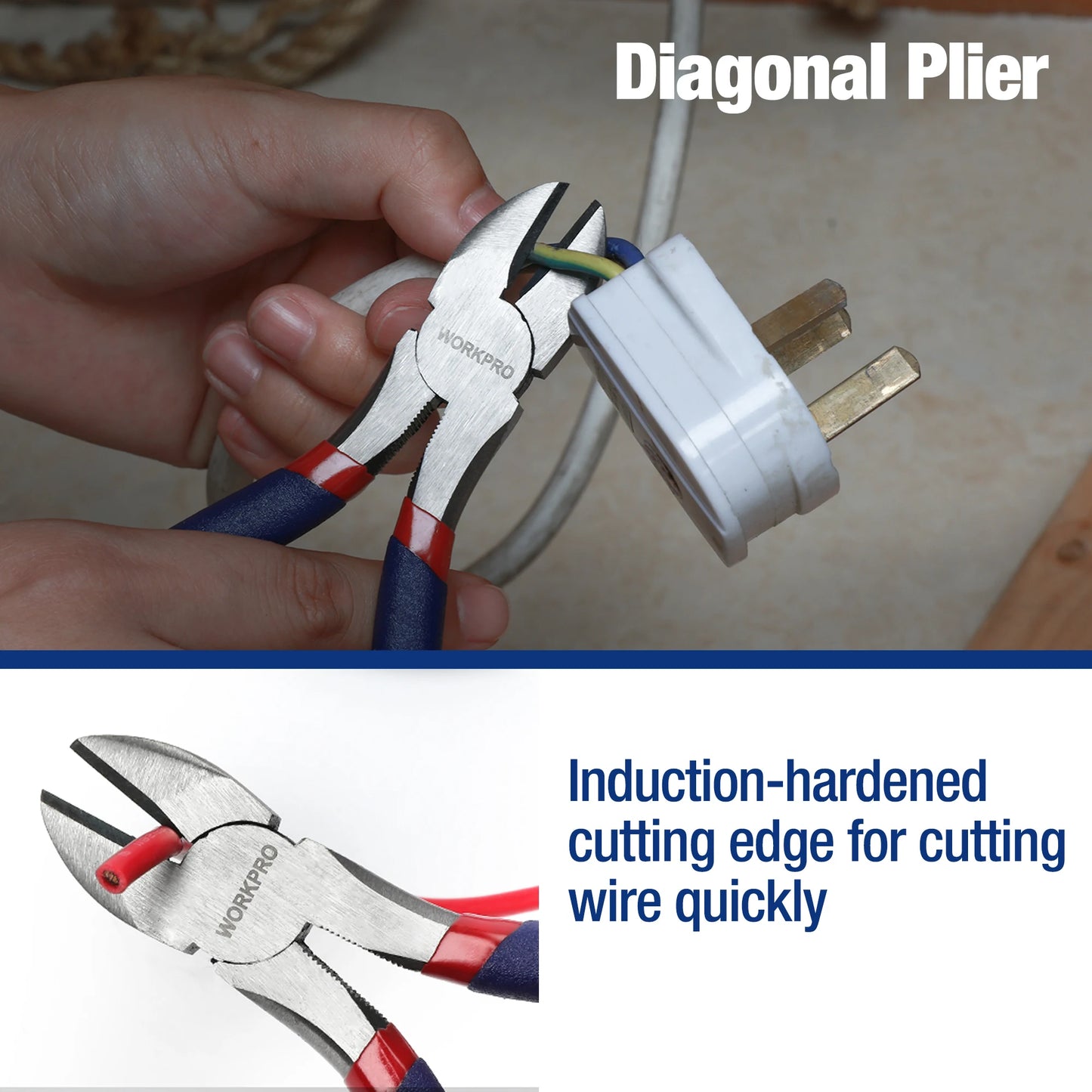 WORKPRO 7-Piece Pliers Set Includes Groove Joint And Slip Joint