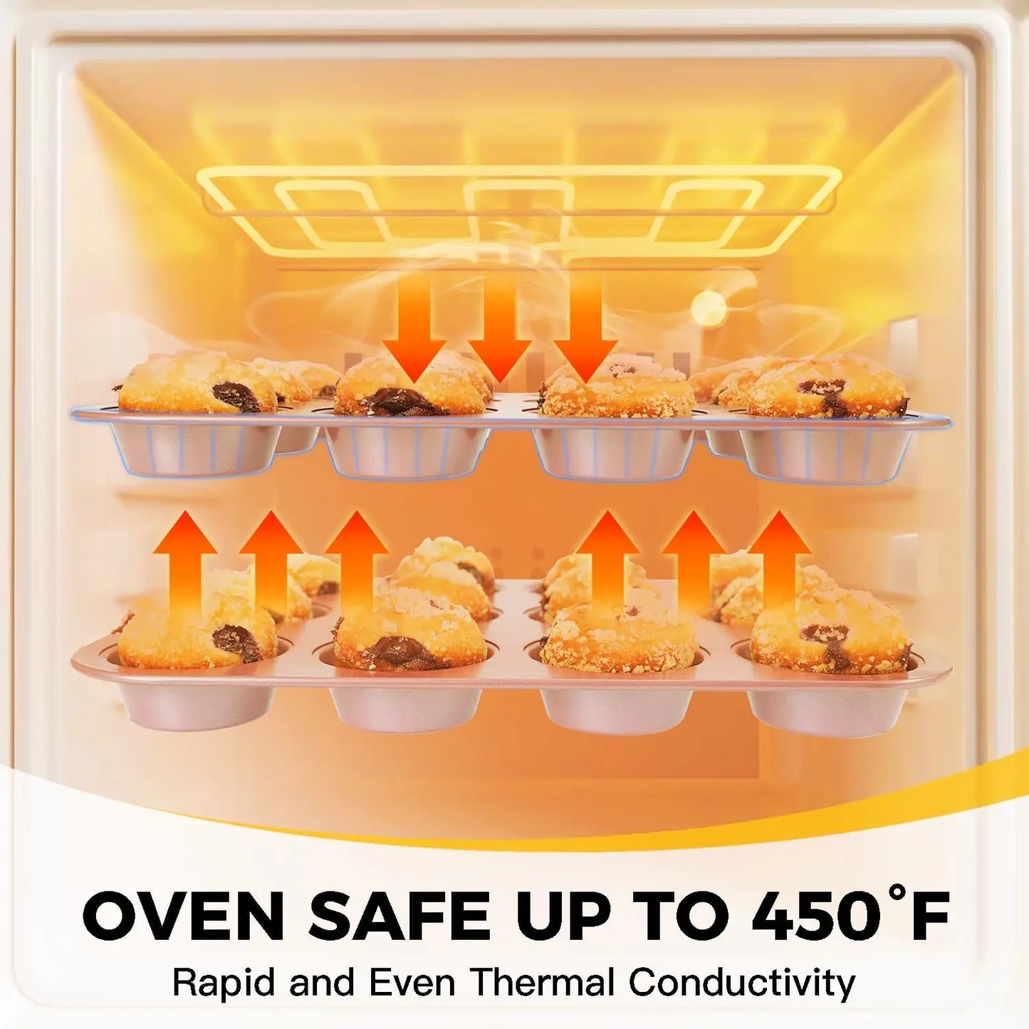 Nonstick Baking Pan Set With Cooling Rack And Bakeware