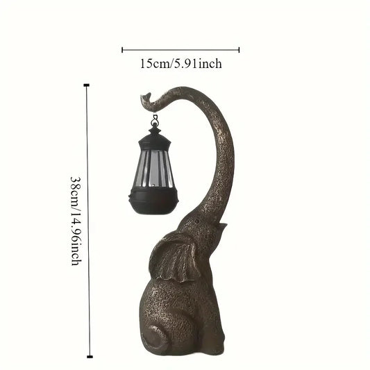 Elephant Shaped LED Solar Garden Lights For Patio Decor