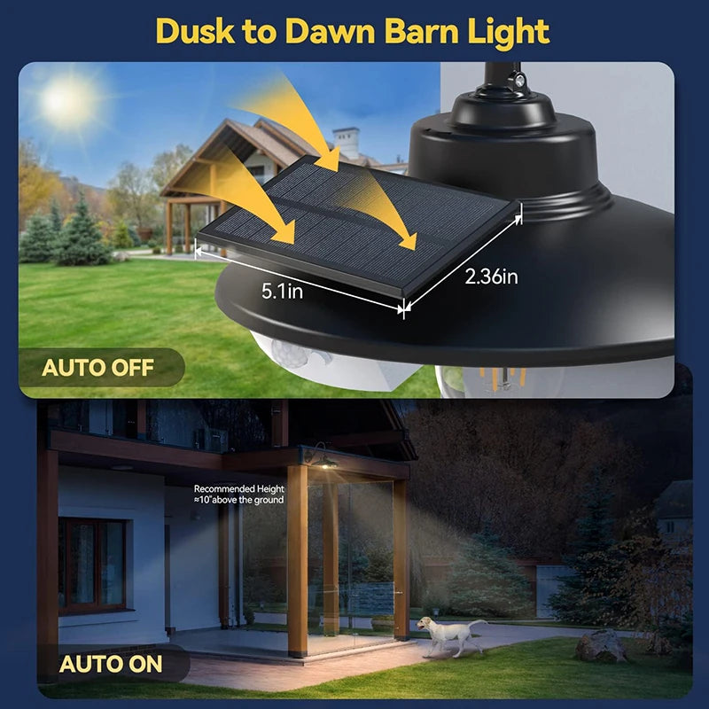 Solar Wall Light Outdoor With Motion Sensor And Three Lighting Modes