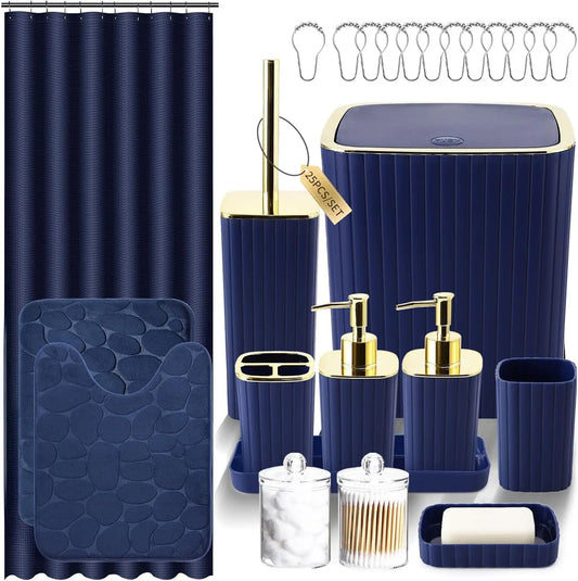 25 Piece Bathroom Accessory Set
