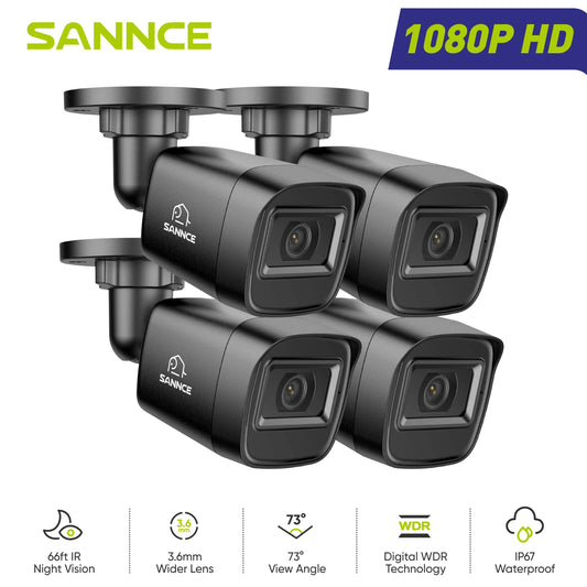 SANNCE 2MP Bullet Security Camera 1080P Night Vision