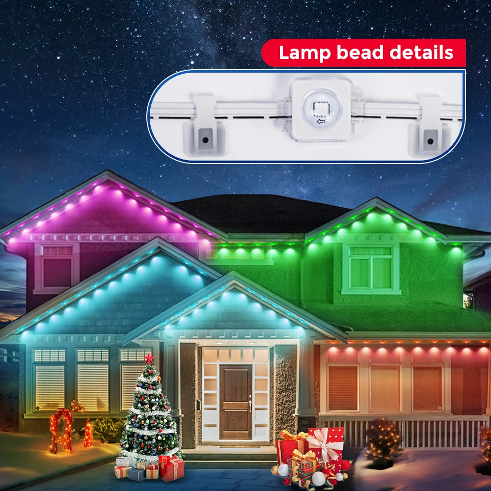 Aiopp Permanent Outdoor Smart RGB Northern Lights Eaves Lights LED