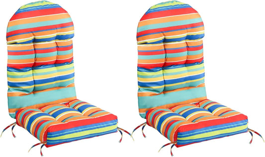 Thick Waterproof Adirondack Chair Cushions Set Of 2 With Ties