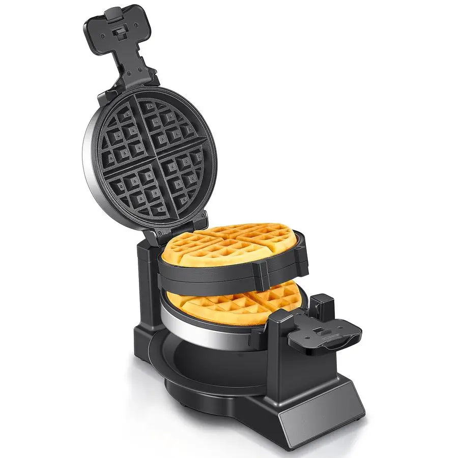 Belgian Waffle Maker Rotating With Double Flip Technology Nonstick