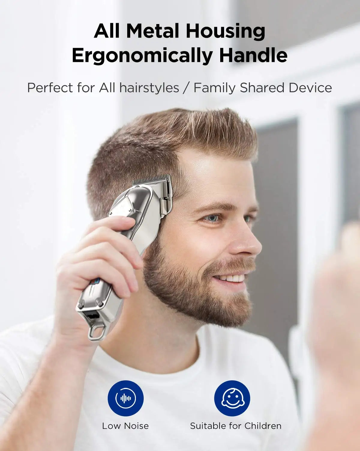 Fairywill Cordless Hair Clippers Professional Grooming Kit For Men