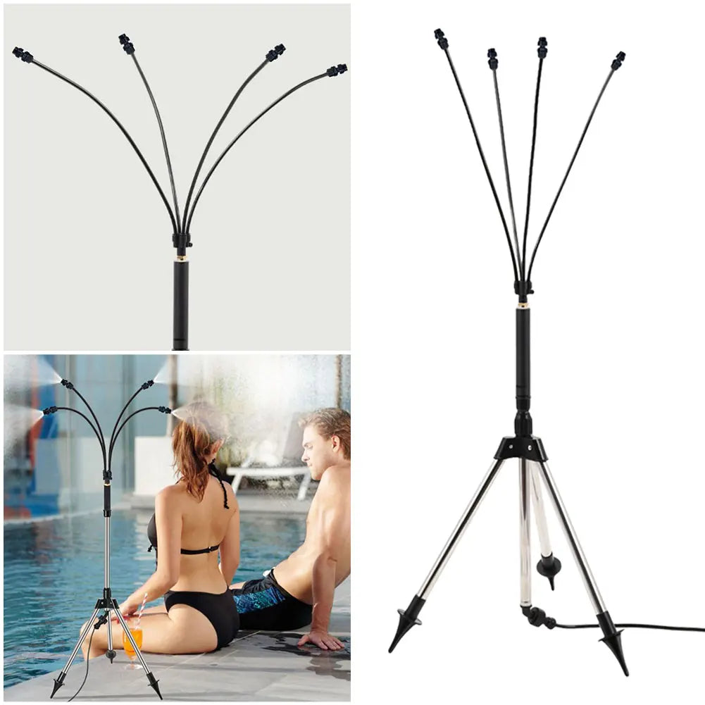 Shunmaii Patio Standing Misters Adjustable Height Portable Misting System
