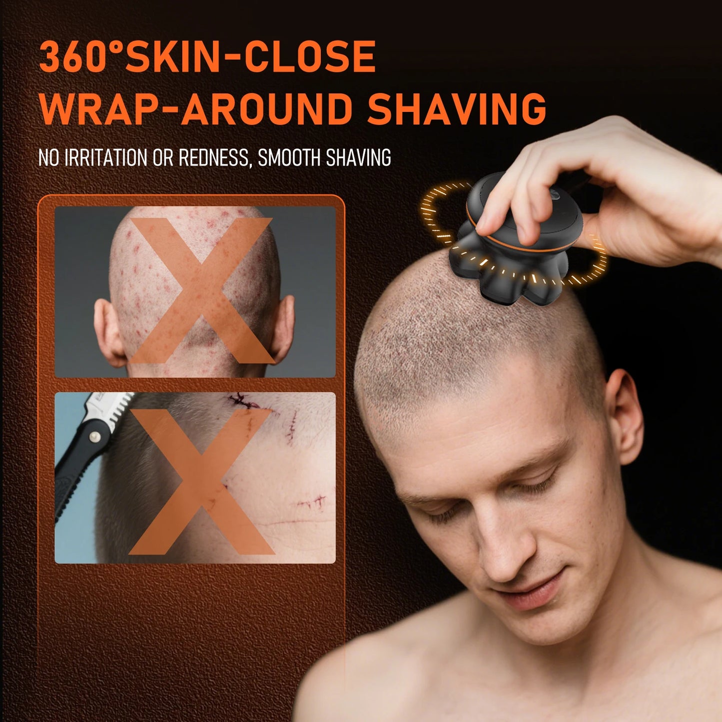 MAXGROOM 7D Electric Shaver Beard Trimmer Waterproof USB Rechargeable