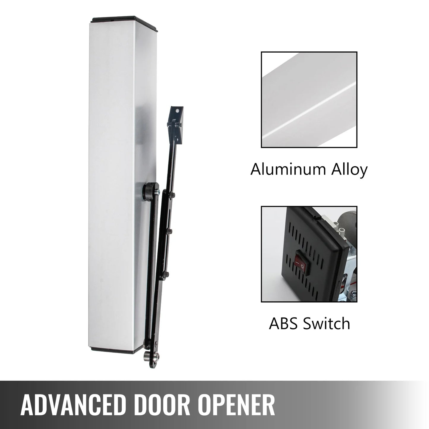 SucceBuy Automatic Door Opener Kit 120 Degree Swing Operator 50W