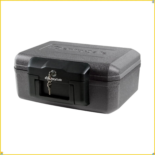 Fireproof Safe With Key Lock Portable For Documents And Valuables