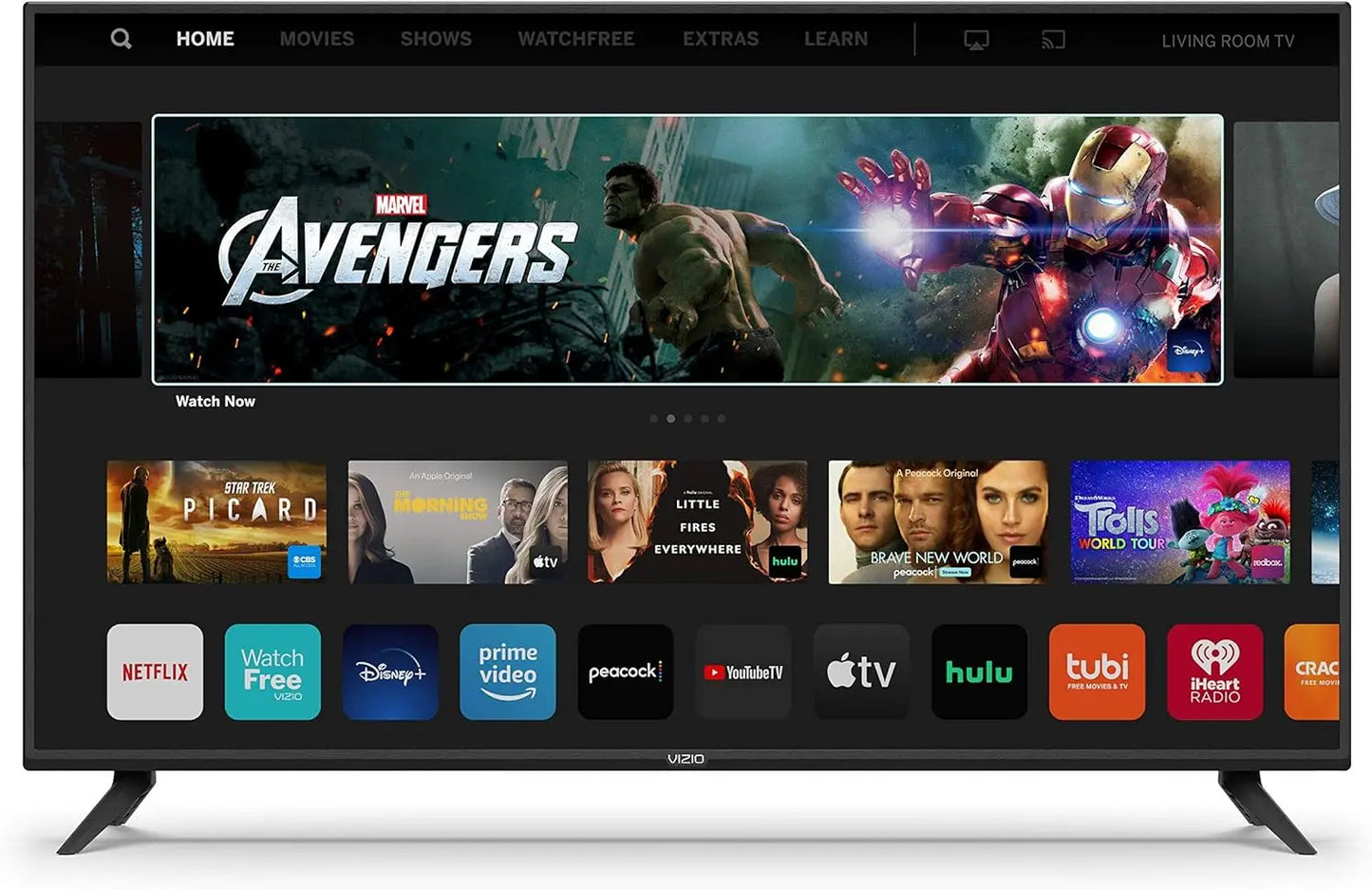Smart TV With AirPlay And Chromecast, 4K UHD HDR LED
