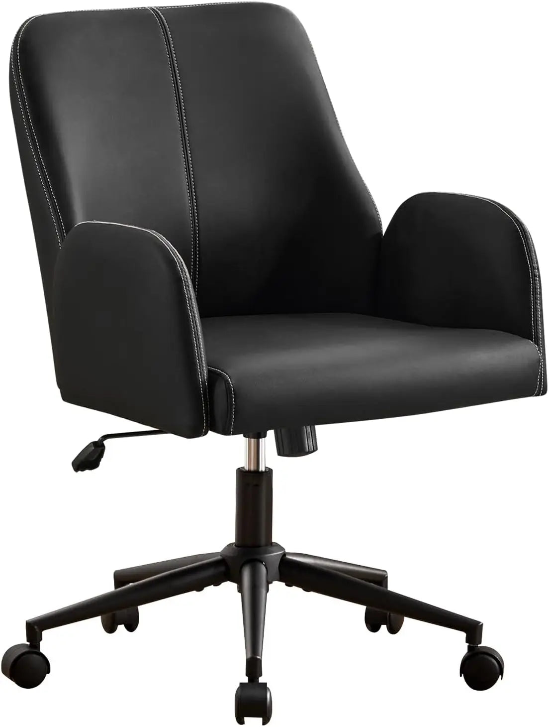 Leather Home Desk Chair Ergonomic Executive Office Chair With Wheels