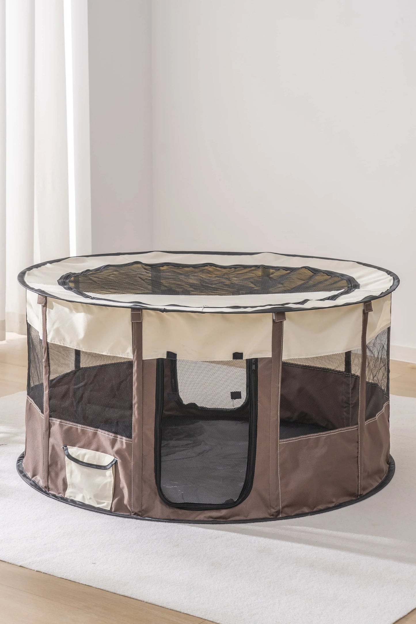 NONECN Foldable Mesh Ventilated Circular Cat Nest For Indoor Outdoor Use