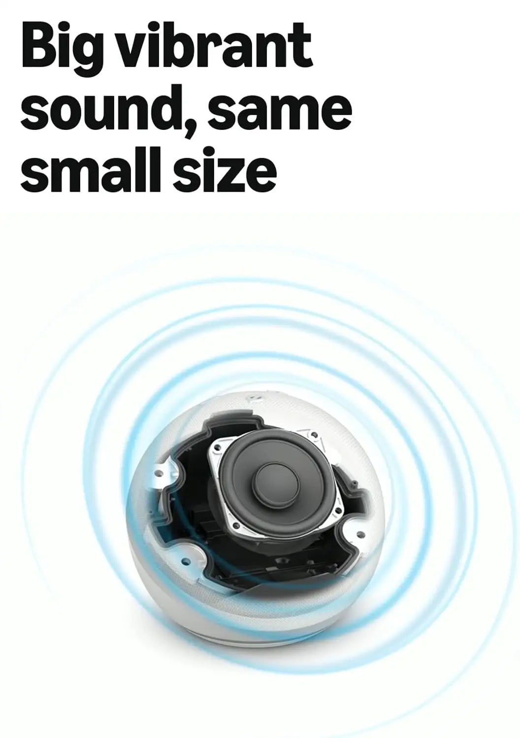 Smart Speaker With Voice Assistant Clear Sound For Music Control