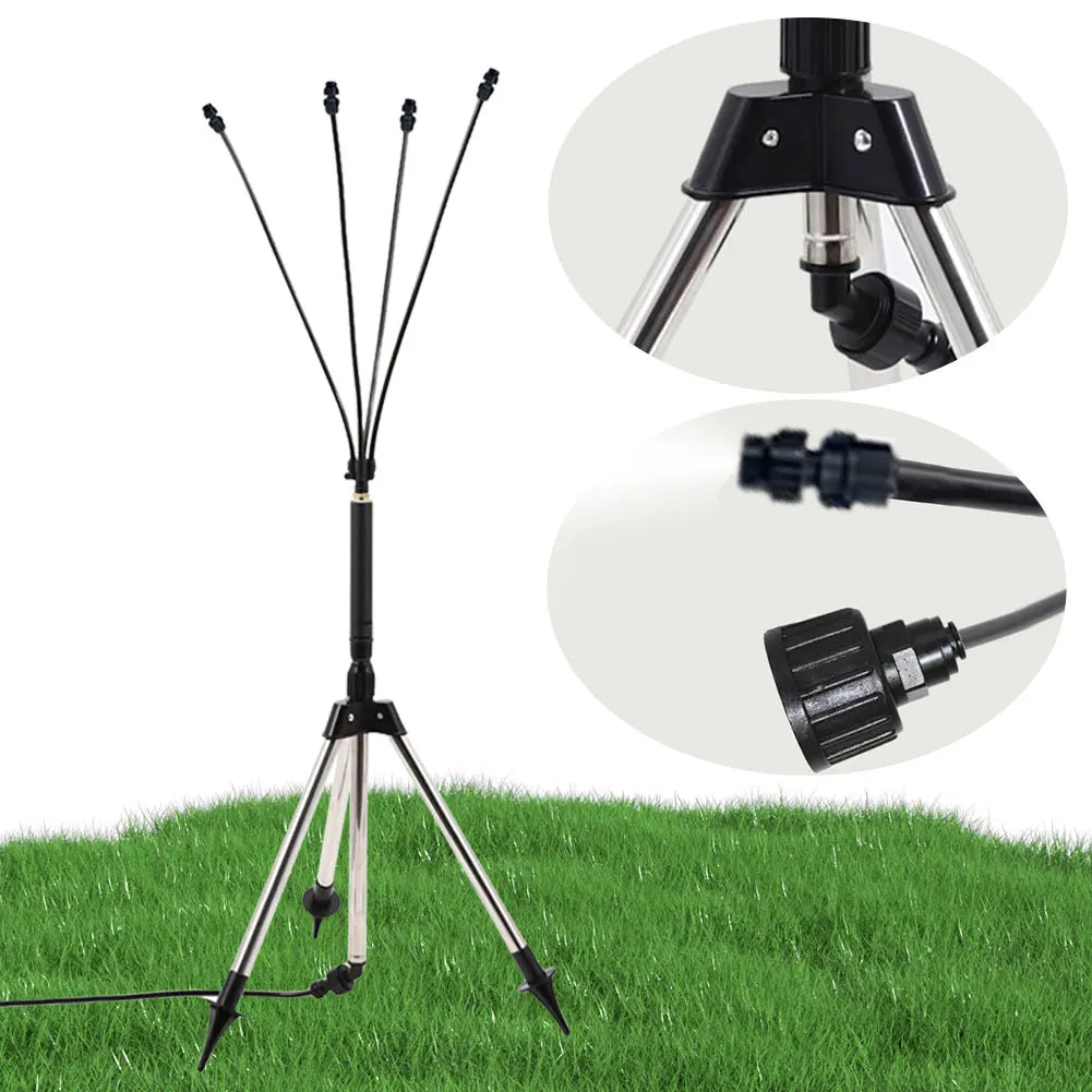 Shunmaii Patio Standing Misters Adjustable Height Portable Misting System